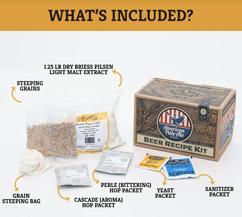 Craft A Brew Recipe Kit - American Pale Ale Refill - 1 Gallon - Ingredients for Home Brewing Beer - color: American Pale Ale