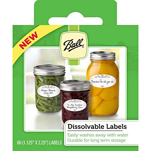 Jarden Ball Dissolvable Canning Labels, 60-Labels per Pack (3-Packs Total)