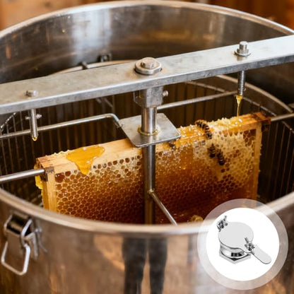 Beaupretty Stainless Steel Honey Tap Extractor Gate 38mm Id for Beekeeping Buckets Bottling Valve Honey Gate Accessory and Dispensing