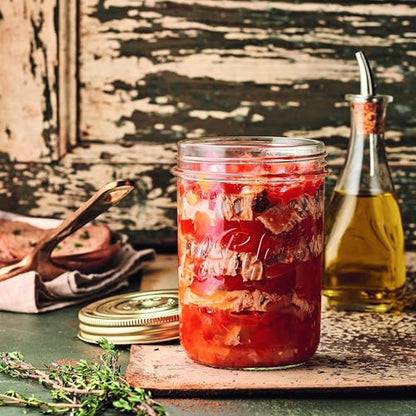 Le Parfait Familia Wiss 32oz (1L) Extra Wide Mouth (110mm) Glass Canning Jar – 1PK Made in France, Airtight 2-Piece Lid, Reusable Zero Waste & Eco-Friendly for Kitchen Storage & Meal Prep - color: 33oz (Single)