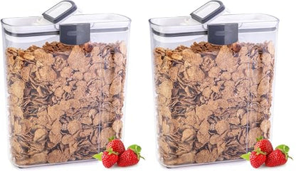 ProKeeper Cereal Keeper, 3-Quart, Airtight Seal, BPA-Free Plastic Storage Container (Pack of 2) - size: 1 Piece (Pack of 2)