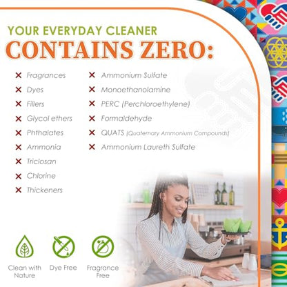 Truly Free Everyday Cleaner - Multipurpose Cleaner Spray, Kitchen Counter Cleaner, Natural Cleaning Products, Multi-Surface Household Solution - Pack of 3 - size: 4.5 Fl Oz (Pack of 2)