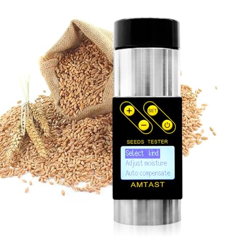 Grain Moisture Meter High Precision Grain Moisture Tester with Temperature Portable Seed Moisture Meter for 18 Grains including Wheat, Soybean, Coffee and More - color: Test 18 Grains