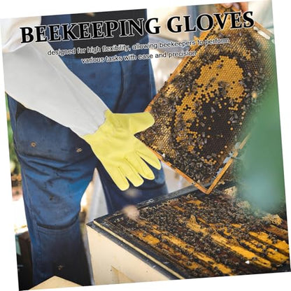 Long Sleeve Beekeeping Gloves Bee Keeper Safety Protective Gardening Work Gloves