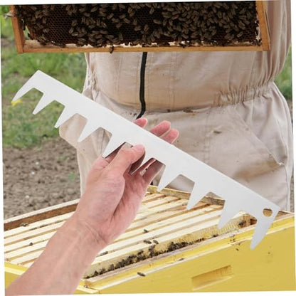 Hemoton Beehive Frame Spacer Tool Stainless Steel Deck Spacer for Beekeeping Equipment Optimal Frame Organization Stability for Honeycomb Formation Beekeeping Tool