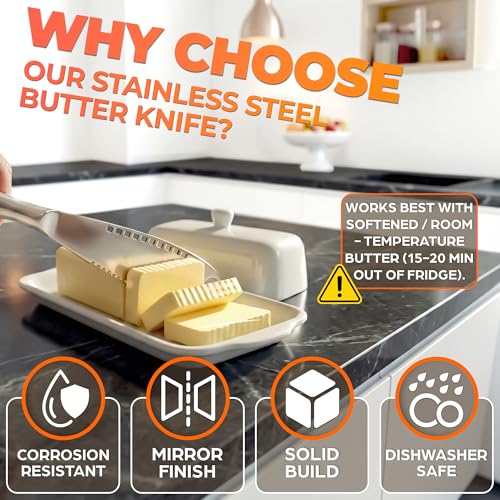 2 Pcs Butter Knife Spreader, 3 in 1, Stainless Steel | Butter Spreader Knife; Grater Blade and Holes; Non-Slip Grip; Dishwasher Safe; Spreads Cream Cheese and Jam - color: Silver