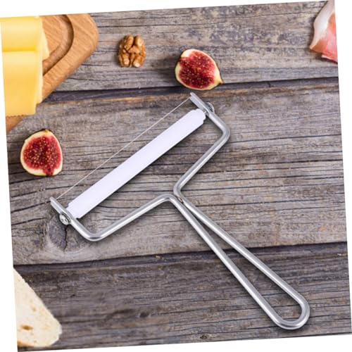 Alipis 2Pcs Stainless Steel Cheese Slicer Wire Cutter Efficient Butter Scraper Multi-Purpose Kitchen Tool for Cheese and Cream Preparation