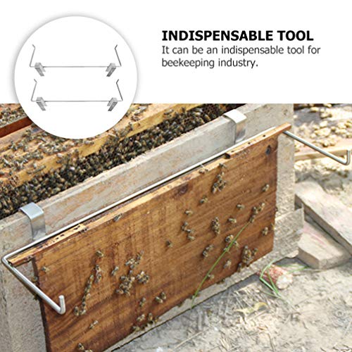 Hemoton 4 pcs Beekeeping Frame Holder Brackets Beehive Frame Supports Bee Hive Maintenance Honey Harvesting
