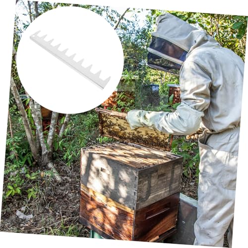 MERRYHAPY Stainless Steel Beehive Frame Spacer Tool Essential Beekeeping Equipment for Optimal Frame Spacing Smooth Hive Inspections and Convenient Tool Management