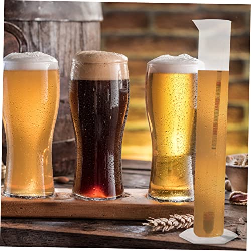 2 Sets Home Brew Hydrometer Kit Round Cylinder Triple Scale Alcohol Meter for Wine Making Beginners - color: 3