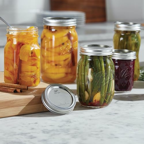 Ball Wide Mouth Clear Glass Canning Quart 32 Oz Mason Jars with Lids, 12 Pack - color: Quart, size: 32 Ounce (Pack of 12)