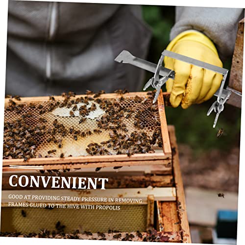 Beehive Frame Holder Lifter Metal Tool for Beekeeping Supplies Easy Honeycomb Frame Removal Convenient Hive Maintenance Equipment