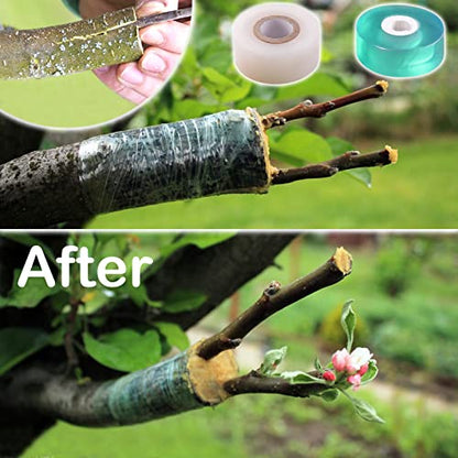 Garden Grafting Tool Kit for Fruit Trees, Includes Grafting Knife, Grafting Tape, Plant Twist Ties for Propagation