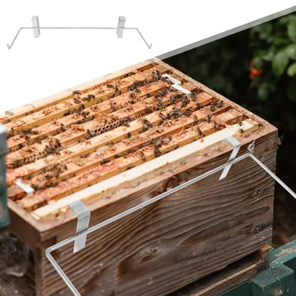 OSALADI Metal Beekeeping Frame Holder with Adjustable Bee Nest Support Bracket Portable Beehive Storage Rack for Outdoor Beekeeping Supplies