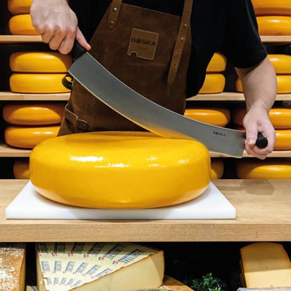 Boska Professional Cheese Knife Large - Cheese Cutter for Cheese Wheels - 430 Mm - Double Handled - Easy to Clean - size: 16.9"