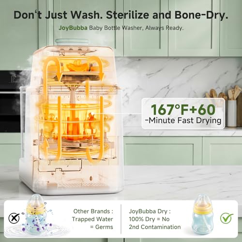 Bottle Washer, Sterilizer & Dryer – 4-in-One Cleaner for Baby Bottles, Pump Parts & Baby Essentials with 3 High-Temp Sterilization Modes, Includes 60 Cleaning Tablets – Saves Time & Effort. - size: C1 Baby Bottle Washer