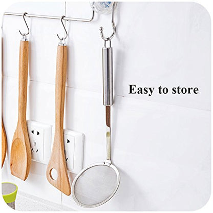 Hot Pot Fat Skimmer Spoon - Stainless Steel Fine Mesh Strainer for Skimming Grease and Foam