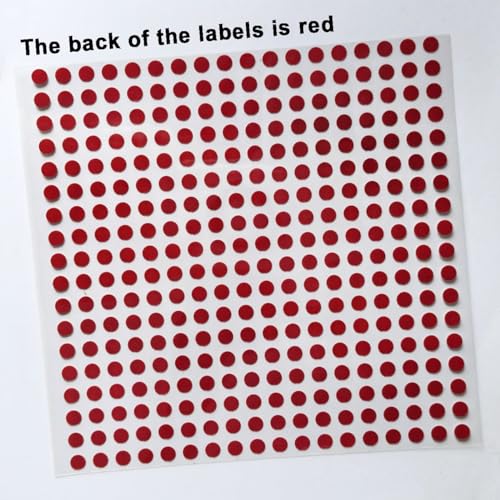 300pcs 0.24 inch Dot Water Sensitive Sticker Turn Red When Got Wet Device Potential Damage Indicator Warranty Void Instruction Liquid Sensor Label - style: 300pcs 6mm