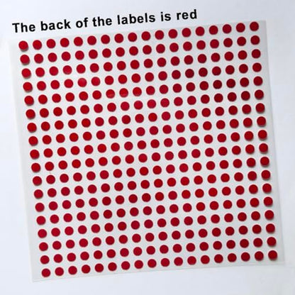 300pcs 0.24 inch Dot Water Sensitive Sticker Turn Red When Got Wet Device Potential Damage Indicator Warranty Void Instruction Liquid Sensor Label - style: 300pcs 6mm