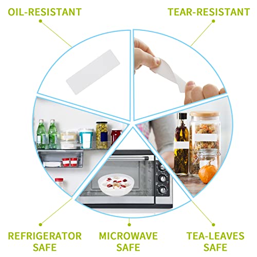 Removable Freezer Labels Stickers, 1 x 3 Inch Blank Removable Freezer Labels Food Storage Stickers, Date Label Waterproof Oil Resistant Easy Clean No Residue- 250 Sheets - color: White-roll, size: 1*3 inch- 250 PCS