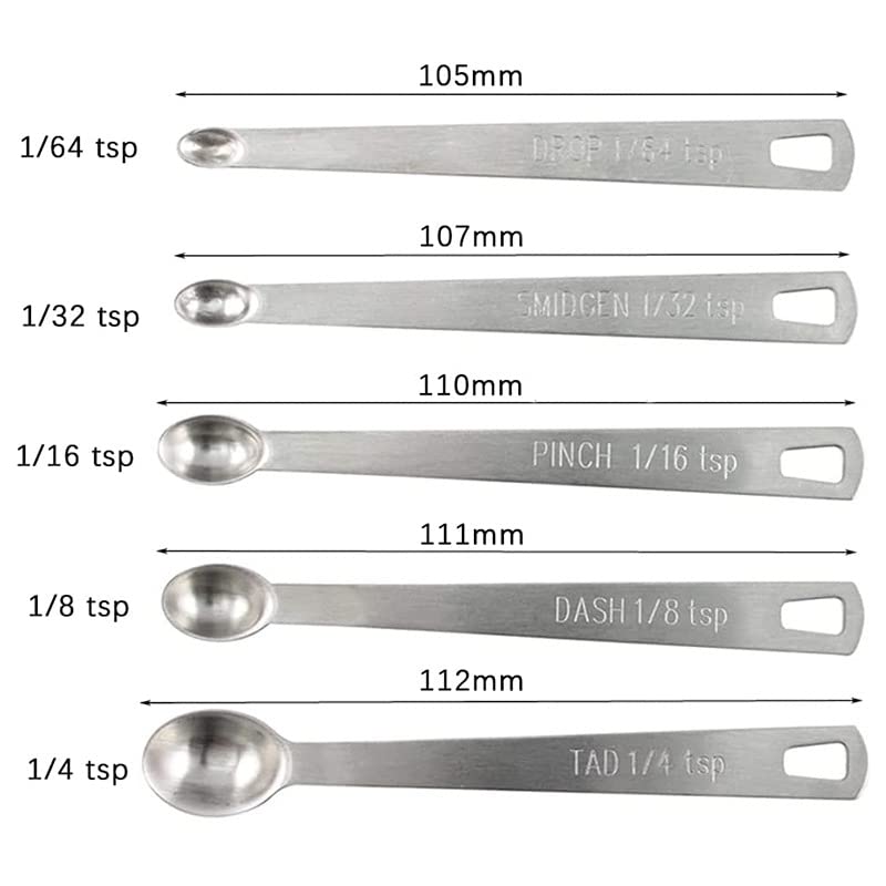 15 Pieces Measuring Cups and Spoons set, Includes 10 Stackable Measuring Cup with Lid and 5 Mini Stainless Steel Measuring Spoons, Teaspoons for Liquid and Dry, BPA Free, Dishwasher Safe | 1 storage cover, 9 stackable cups set and 5 mini teaspoons, BPA-fr
