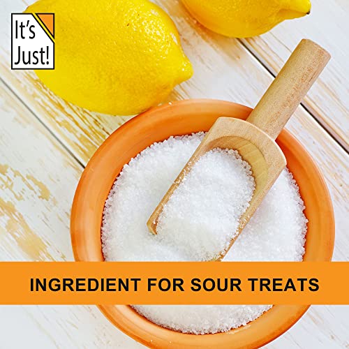 It's Just! - Citric Acid, Food Grade Flavor Enhancer Powder, Non-GMO, Great for Cooking, Cleaning, Bath Bombs, Natural Preservative (2.5 Pounds) - size: 2.5 Pound (Pack of 1)