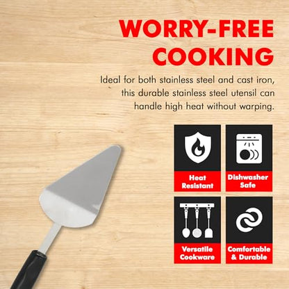 Chef Craft Select Pie/Cake Server, 11.5 inch, Stainless Steel - size: 11.5 inch, style: Pie Server