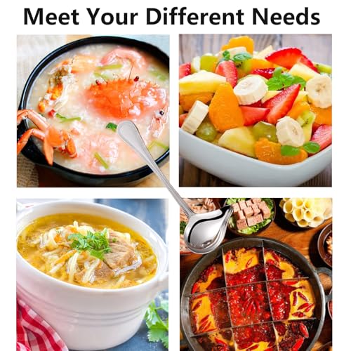 2 PCS Small Ladle, Mini Gravy Ladle Drizzle Spoon, 7.87 Inch Stainless Steel Soup Ladles with Pouring Spout for Spooning Sauces, Gravies