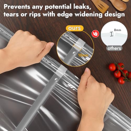 YQL Brining Bags - 4 Pack, 22"x26", Holds Up to 35lb with Cotton Strings, Double Zipper Seal, Ideal for Turkey, Chicken, Pork, Ham, Large Roasts, Brining& Marinating - size: 4PCS