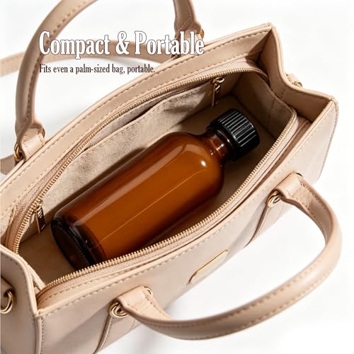 36 Pack 2oz Amber Glass Bottles with Lids, 60ml Boston Bottles with Caps for Personal Care & Beauty Travel, Industrial Lab, Sample, Essential Oils, Potion, Whiskey, Spice - color: Amber, size: 2oz-36P