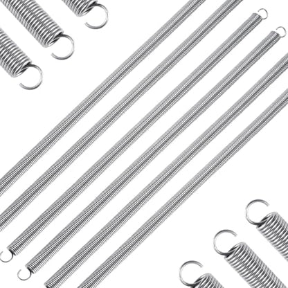 6pcs Extension Springs,0.047"x0.4"x11.8" 304 Stainless Steel Extension Springs with Hook Ends 11.8inch (6, 0.047"x0.4"x11.8") - size: 0.047"x0.4"x11.8"