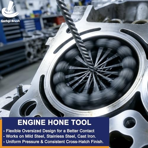 Garhgi 3 Inch (76.2mm) Cylinder Hone Tool Brush with 240 Grit SC Balls | For Hydraulics Automotive Motorcycle Engine Brake Rotors Piston Rings Cam Bearings Crosshatching Deglazing Deburring - size: 3.000"(76.2mm), style: 240 Grit