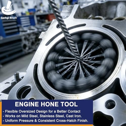 Garhgi 3 Inch (76.2mm) Cyliner Hone with 120 Grit Silicon Carbide Ball | Industrial Motorcycle Automotive Engine Rotor Brake Cylinder Bore, Carbon Residues Slag Removal Deburring Surface Preparation - size: 3.000"(76.2mm), style: 120 Grit
