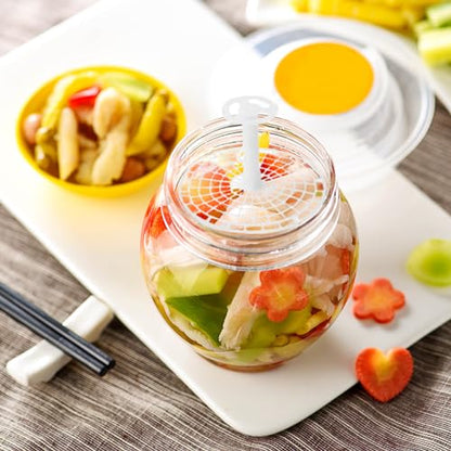 Press Plate 5.9 Inch Fermentating Weight for Pickled Foods, Mason Jar Fermentation Kit with Handle for Kimchi Vegetables Canning Supplies - color: 5.9 Inch