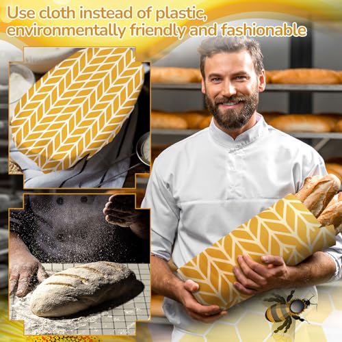 Mindsoft 17 x 23 Inch Reusable Beeswax Food Wrap for Bread Sandwich Wrapper Beeswax Paper Organic Bowl Dishes Covers Sustainable Food Cheese Fruit Snacks Storage Containers Keeper (Fresh Style) - style: Fresh Style