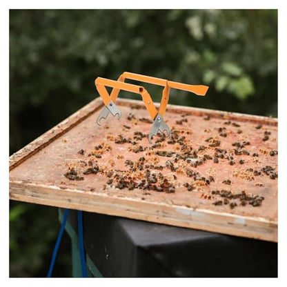Beehive Frame Grip Stainless Steel Beekeeping Frame Grip Ergonomic Heavy Hive Frame Lifter Tool Honeycomb Holder Essential Apiculture Equipment