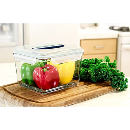 Glasslock 15-Cup Rectangle Handy Container,White - size: 15-Cup