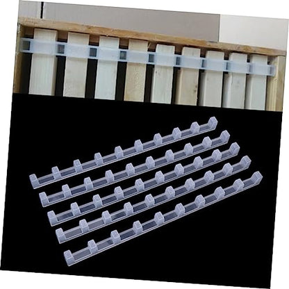 10pcs Beehive Spacing Strip Lightweight Abs Honeycomb Frame Divider Essential Beekeeping Tool for Easy Installation and Space Saving Durable Bee Nurturing Spacer