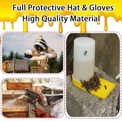 Beekeeping Supplies - 30Pcs Beehive Starter Kit, Bee Keeping Supplies-All Beekeeping Tools and Equipment, Bee Smoker Kit for Beekeeping for Beginners and Professionals (30Pcs Beekeeping Supplies Kit)