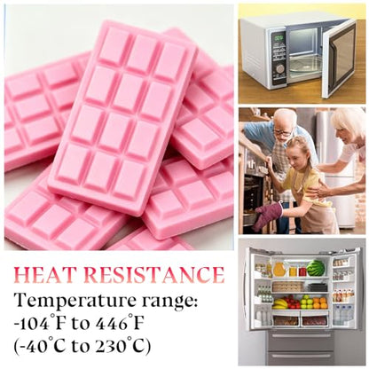 1 Pieces Silicone Break Apart Chocolate Moulds,Silicone Square Mold,Non-Stick Candy Chocolate Bar Mold,Reusable Candy Protein Silicone Chocolate Mold - color: 1PCS