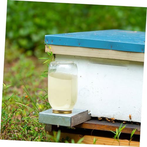 VICASKY 5pcs Beehive Water Feeder Lids Easy Install Bee Watering Station Hydration for Bees Sturdy Design for Beekeeping Supplies Portable Hive Entrance Accessory