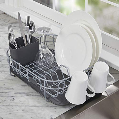 KitchenAid Low Profile Carbon Steel Dishrack, one size, Charcoal - color: Gray, size: Low Profile