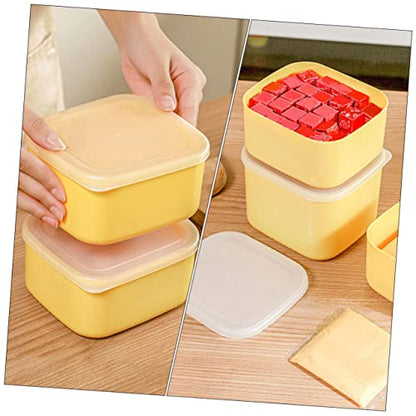 2Pcs Large Cheese Storage Boxes with Lids for Fridge Airtight Dairy and Meat Keeper Containers Freshness Preservation for Sliced Cheese and Food Storage in Kitchen