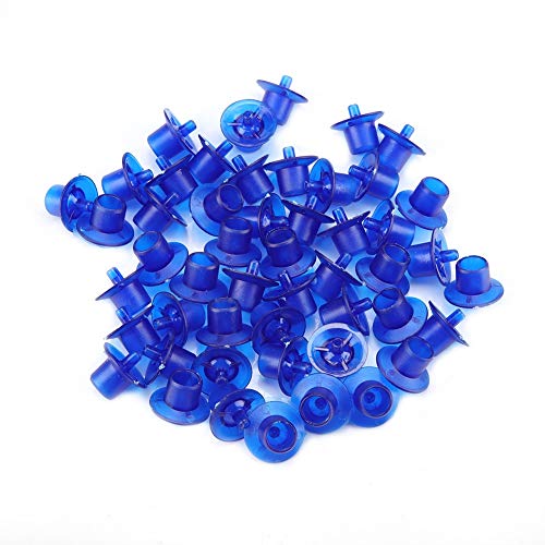 AUNMAS 50pcs Beekeeping Queen Rearing Bee Cups, Queen Cell Cups Cell Cups Bee Keeper Equipment Tool Apiculture Supply Black (Blue) - color: Blue