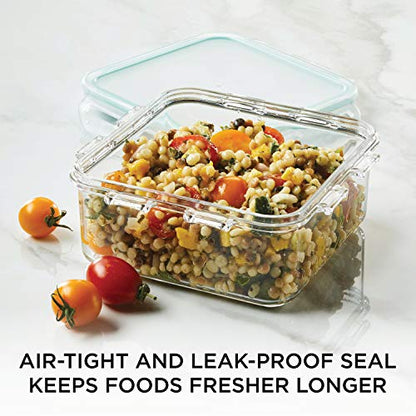 LOCK & LOCK Purely Better Tritan Container/Square Food Storage Bin, 20 Ounce, Clear - size: 20 Oz., style: Square