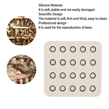 Wax Queen Grafting Cups Silicone Mold Beekeeping Beeswax Queen Cell Cups Making Mold (4 Rows 96x92x14mm) - size: 4 Rows 96x92x14mm