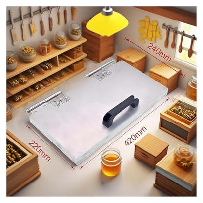 Beeswax Foundation Sheet Mold, Natural Beeswax Foundation Sheets - 220x420mm, 4.9mm/5.4mm Eye Comb Press Tool for Beekeeping Supplies & Equipment(41.5 * 20 5.4) - size: 41.5*20 5.4
