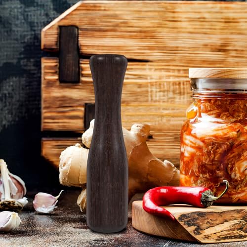 TOYANDONA Wooden Sauerkraut Stomper Stick Masher Fermentation Pounder Manual Wooden Pestle for Cabbage Pickles Kitchen Utensil Essential Tool for Homemade Fermenting