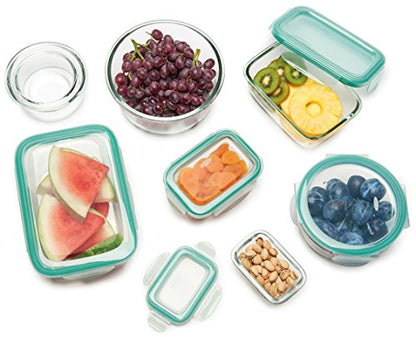 OXO Good Grips 1 Cup Smart Seal Airtight Glass Round Food Storage Container - size: 1 Cup