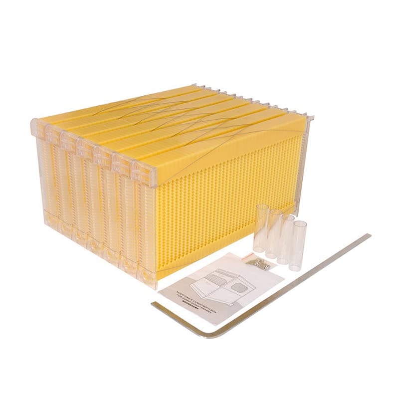 7pcs Auto Super Frames, Honey Extraction Frames, Easy Harvest Bee Frames for Beekeeping